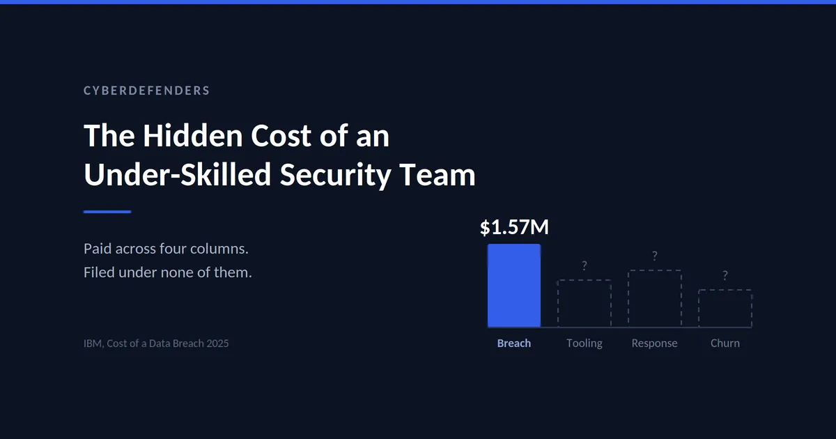 Security operations center team at work, illustrating the hidden costs of a cybersecurity skills gap