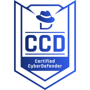 Certified CyberDefender Blue Team Training & Certification for SOC Analysts Badge